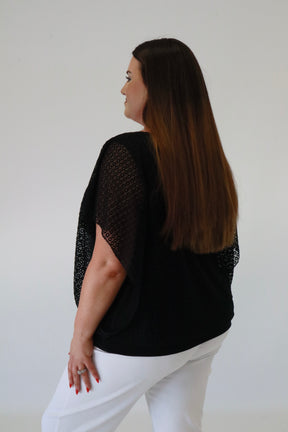 Lace Magic Blouse in Black