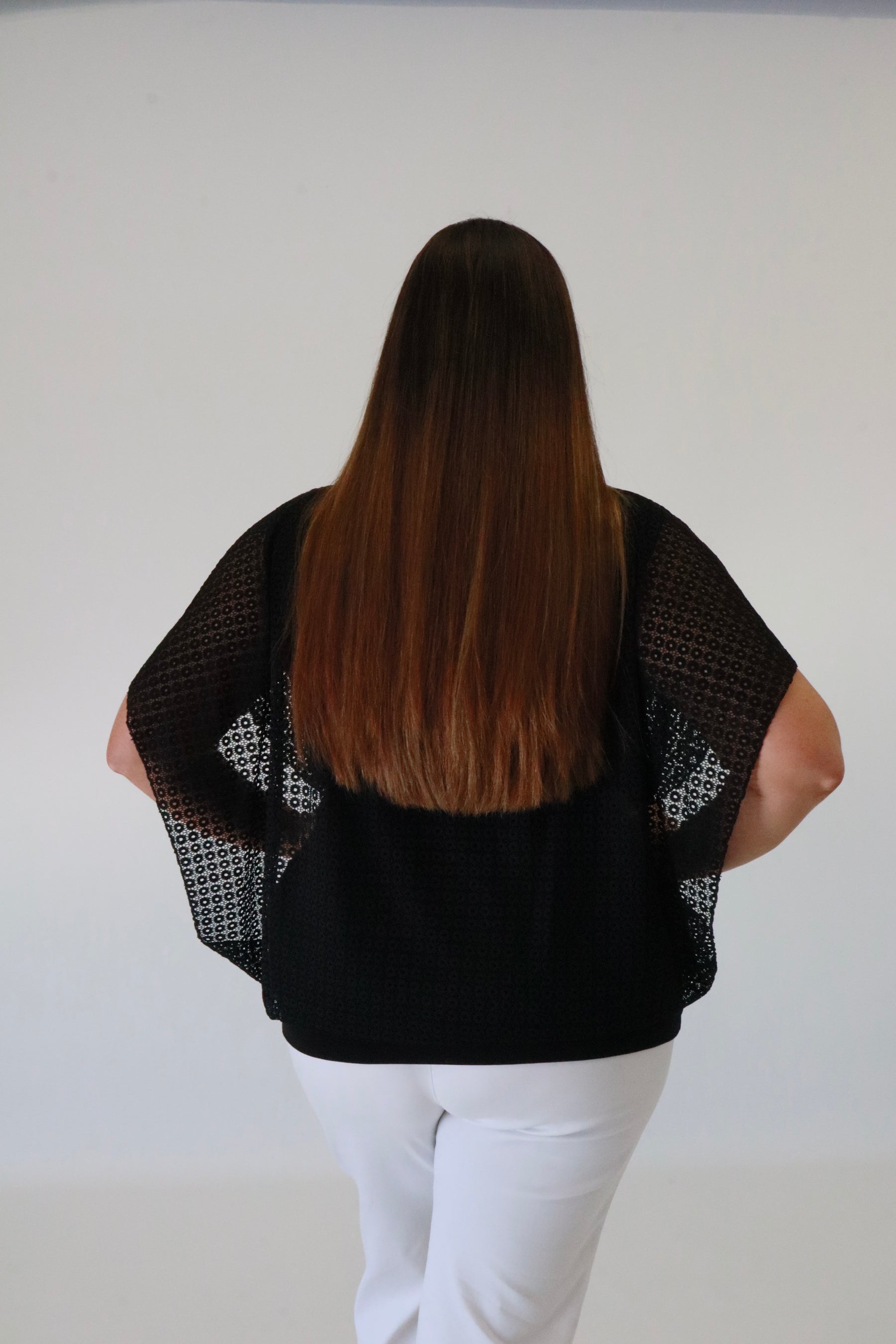 Lace Magic Blouse in Black