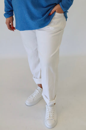 Grace Jogger in White