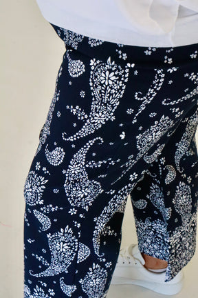 Pinns Culotte in Navy Paisley