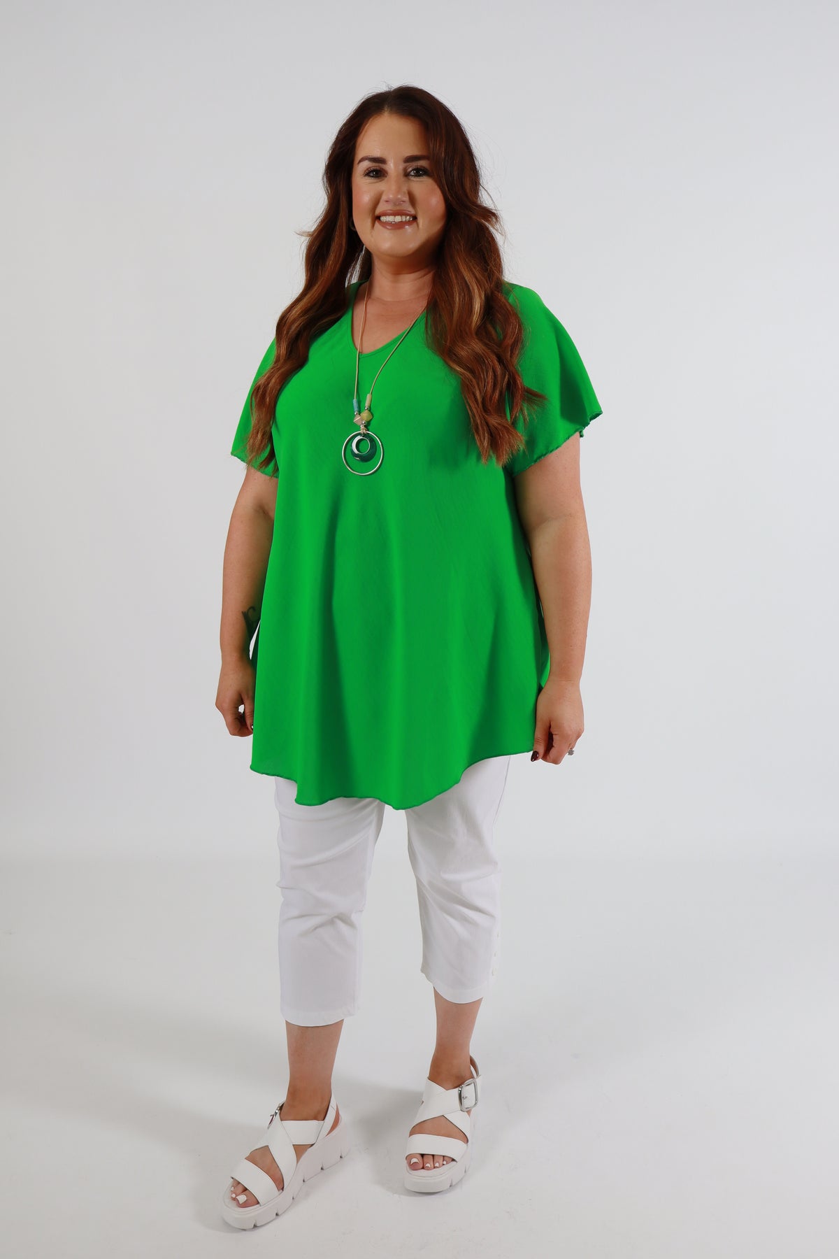 Nina Blouse in Lime