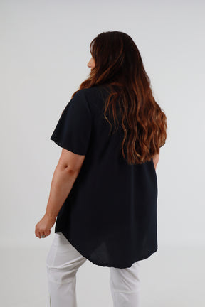 Nina Blouse in Navy