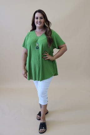 Nina Blouse in Lime