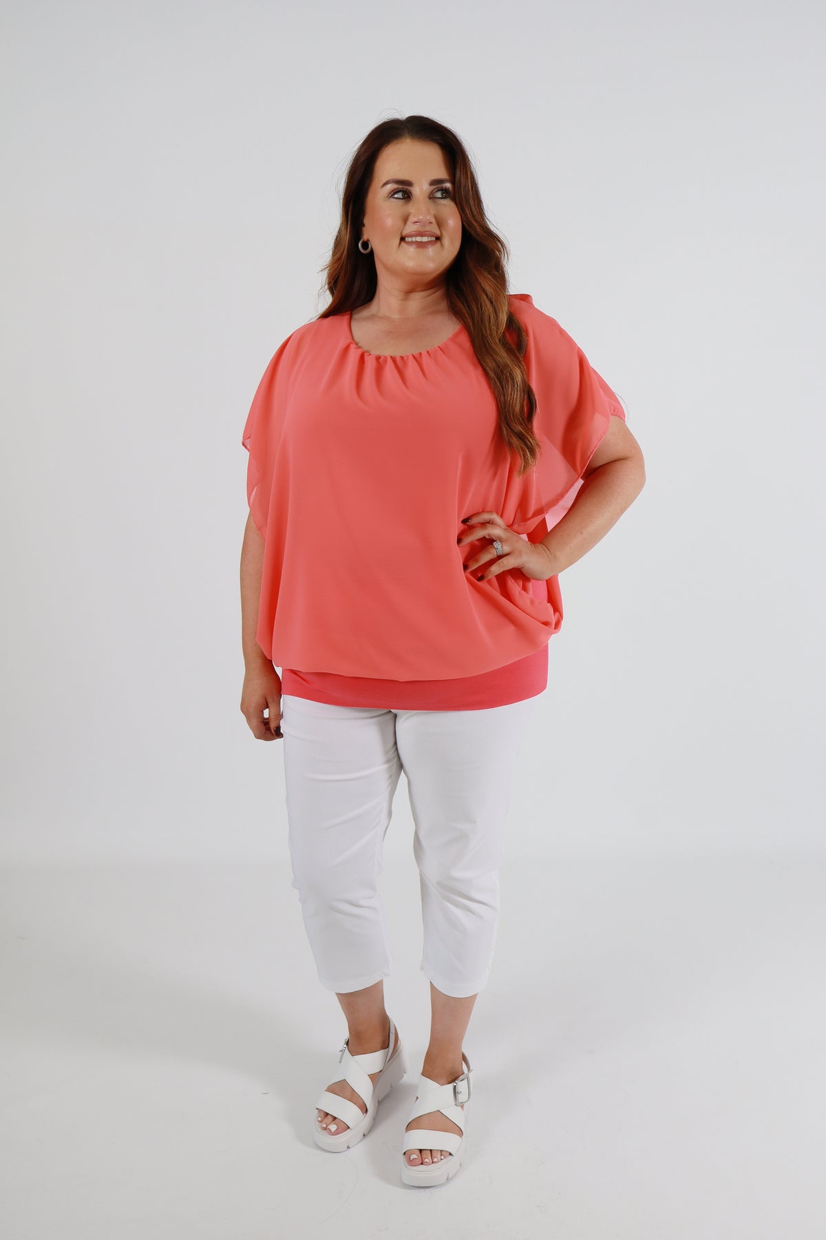 Magic Blouse in Peach -Size 2