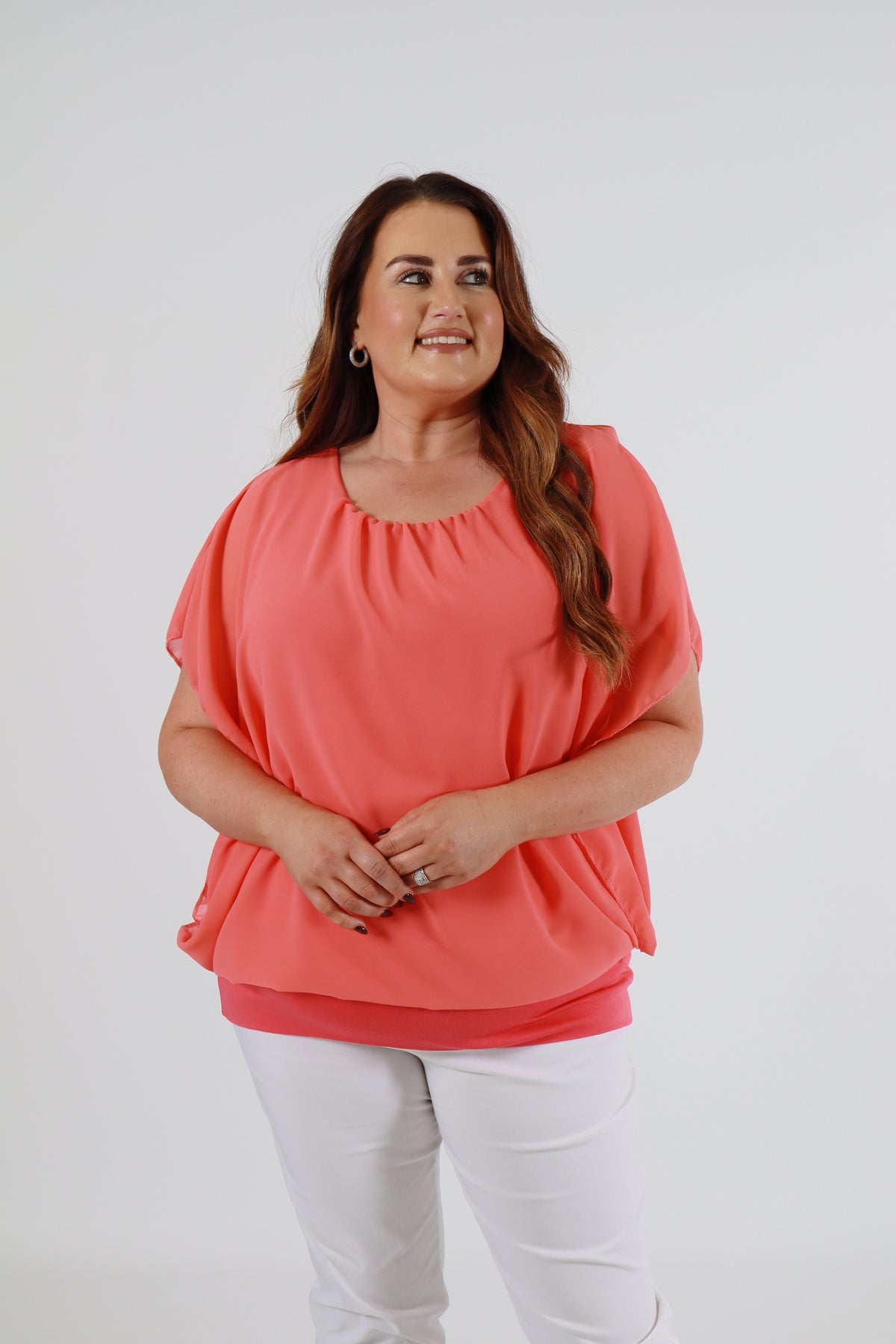 Magic Blouse in Peach -Size 2