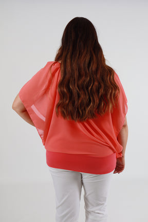 Magic Blouse in Peach -Size 2