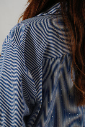 Sadie Oversized Shirt in Navy