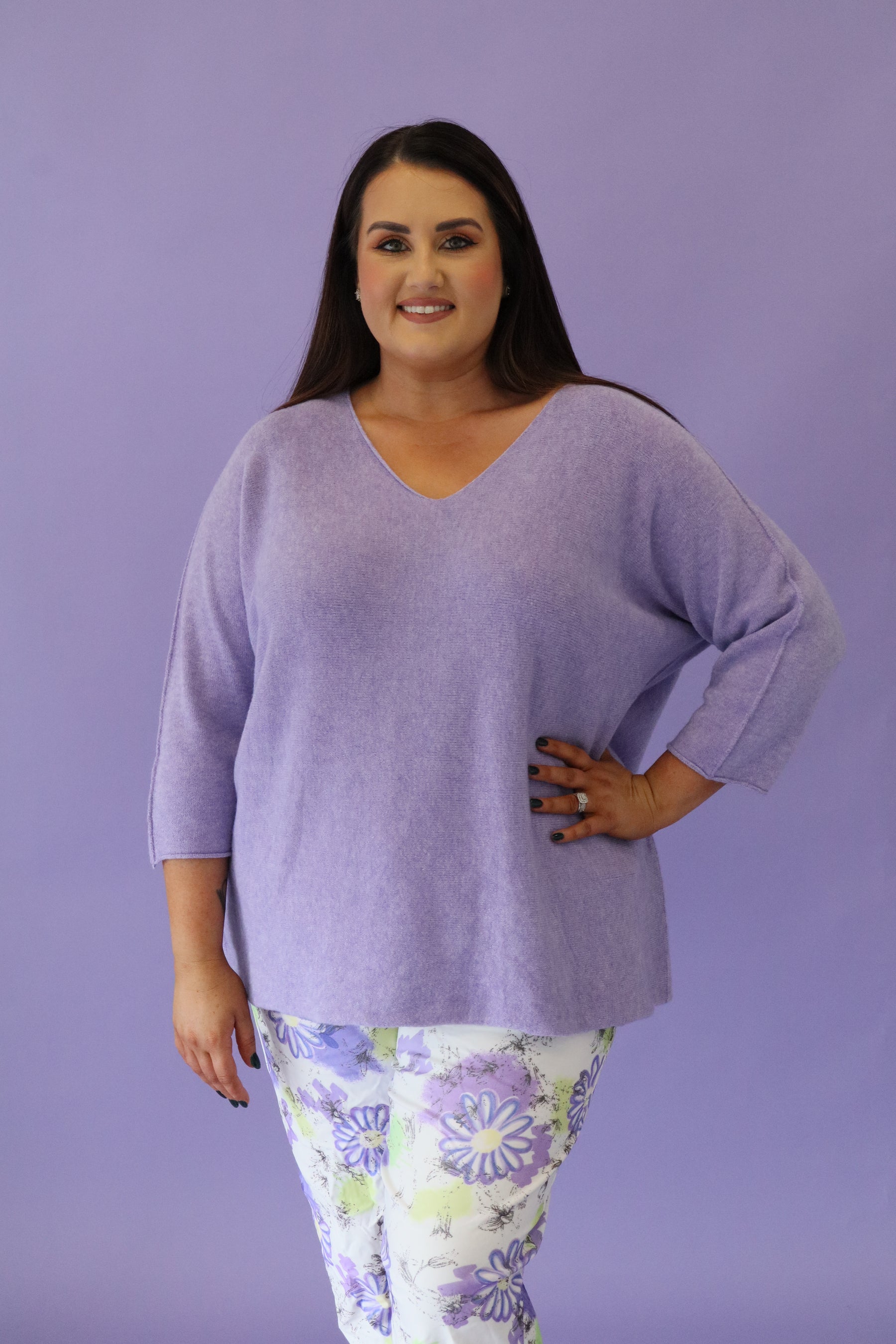 Lia Jumper in Purple