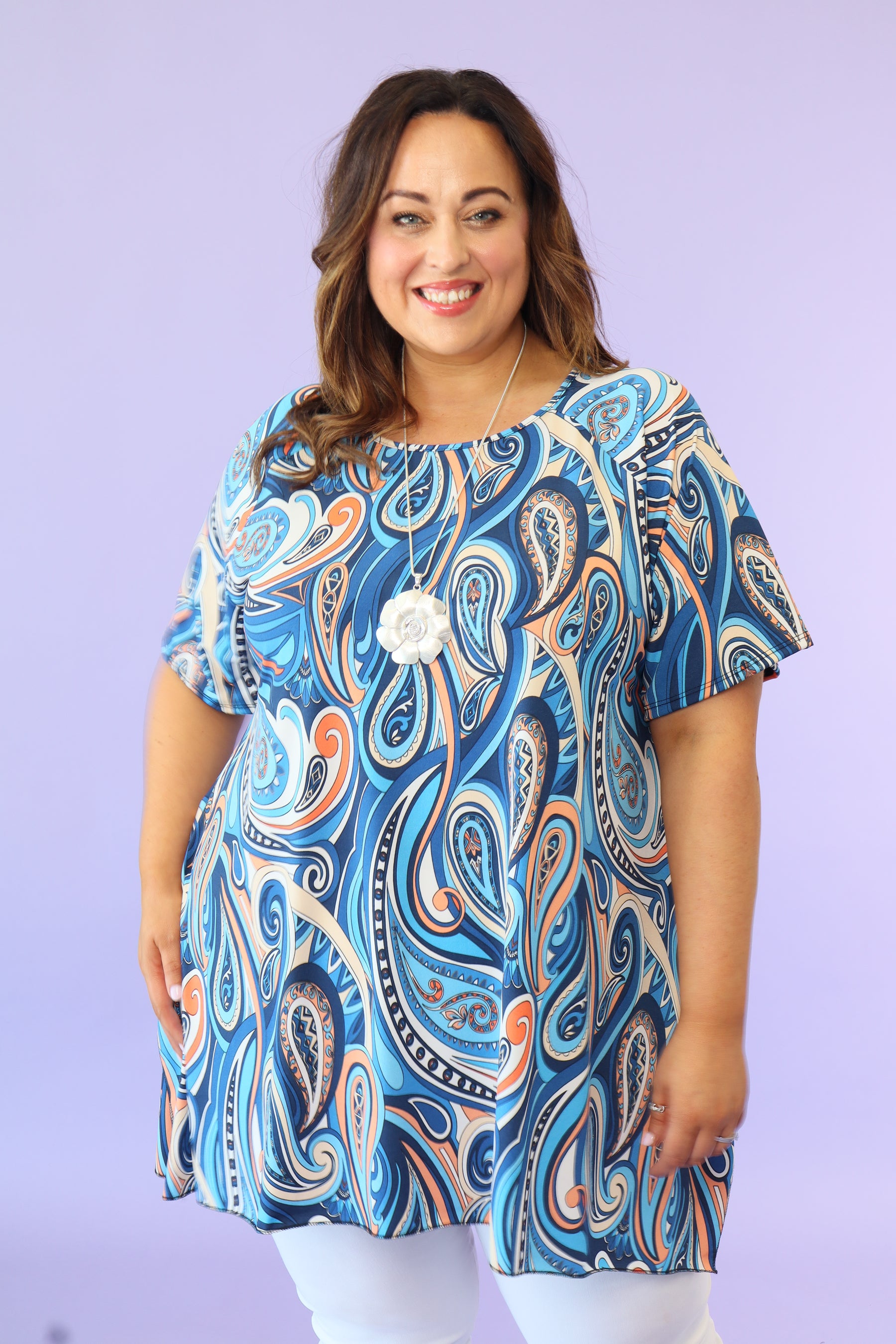 Shea Tunic in Paisley Print