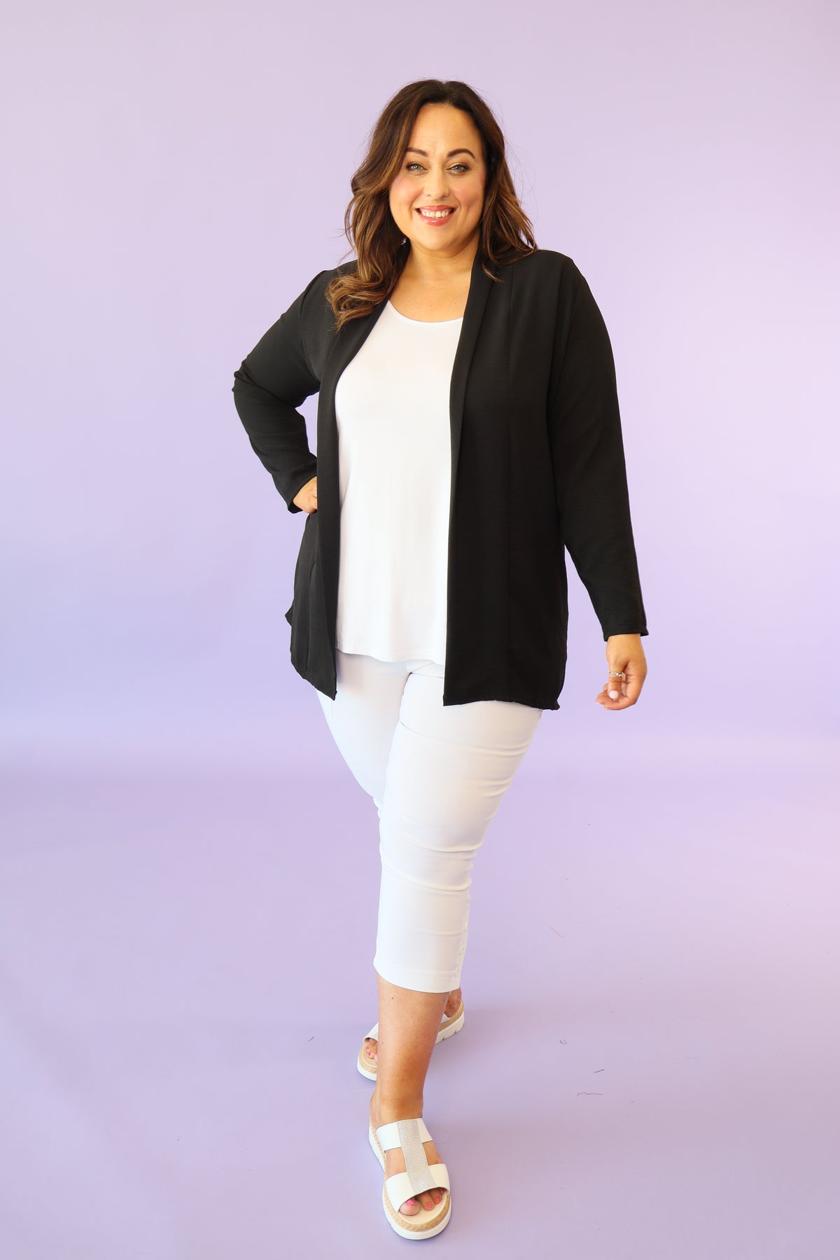 Rua Edge to Edge Blazer in Black