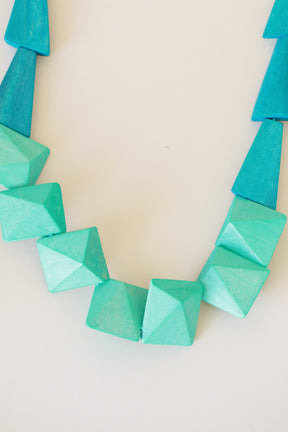 Rhea Necklace in Teal