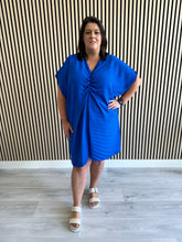 Sadhbh Pleated Oversized Tunic in Royal Blue