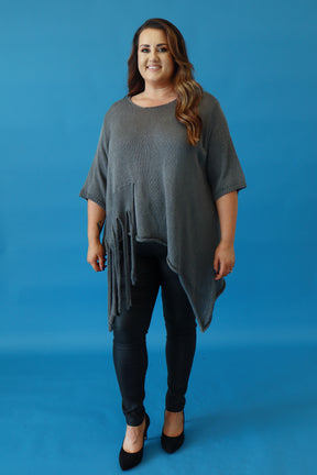 Lydia Knit Top in Grey