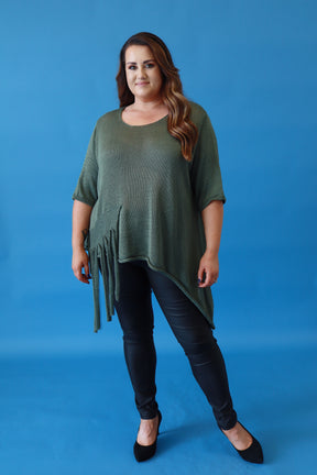 Lydia Knit Top in Green