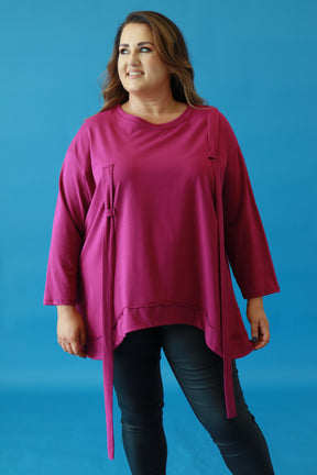 Jocelyn Cotton Top in Magenta