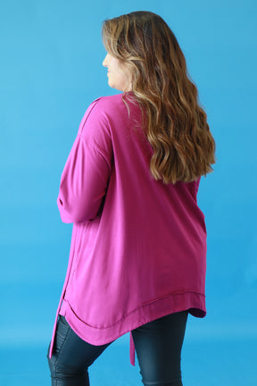 Jocelyn Cotton Top in Magenta