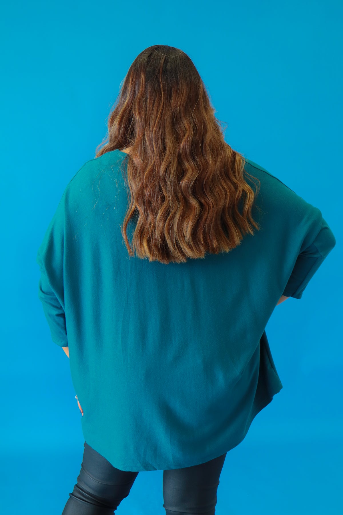 Sarah Fine Knit Jumper in Teal