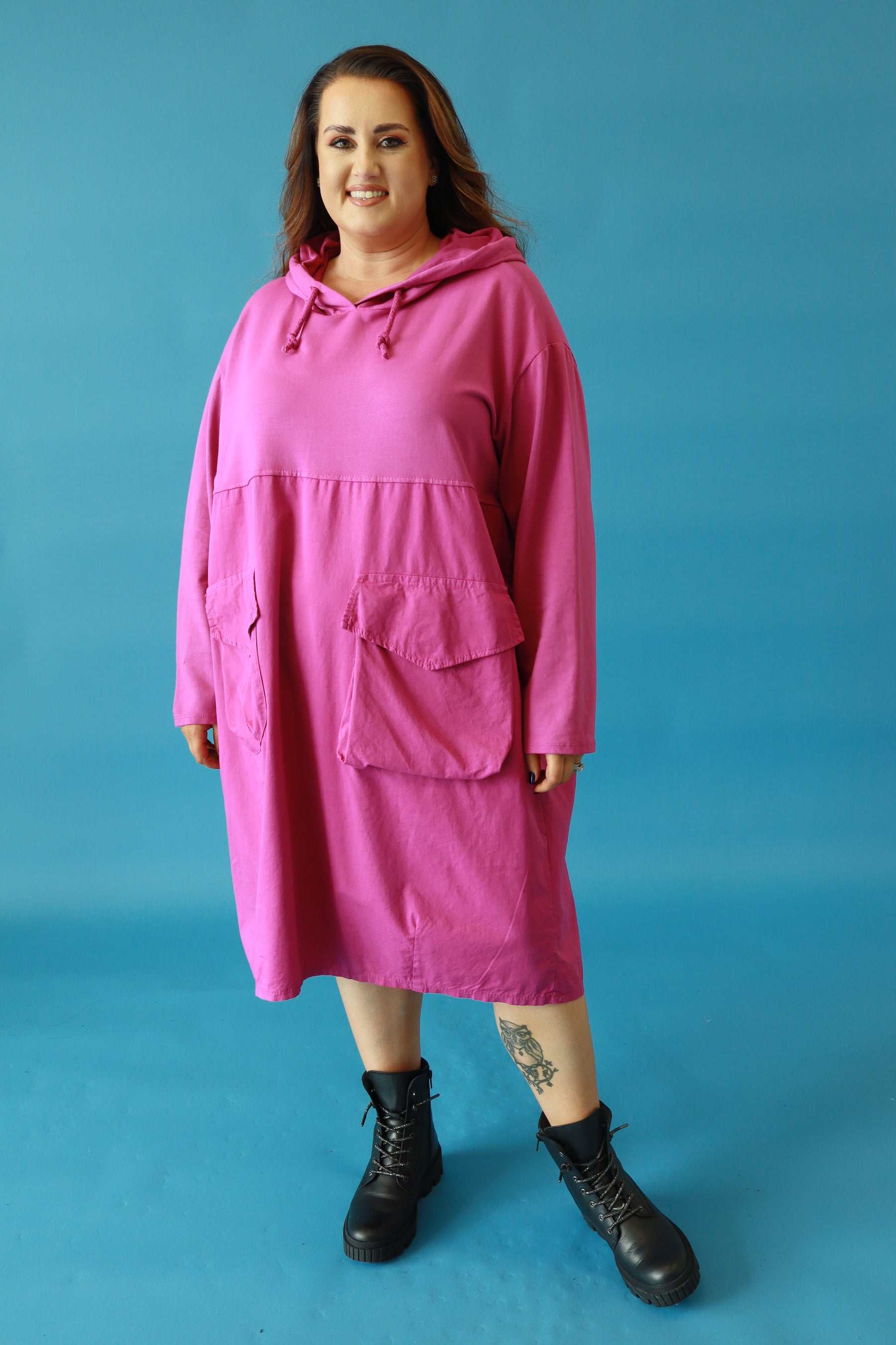 Philomena Cotton Dress in Pink