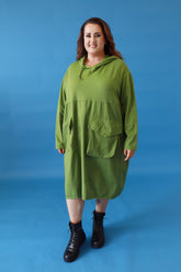 Philomena Cotton Dress in Green