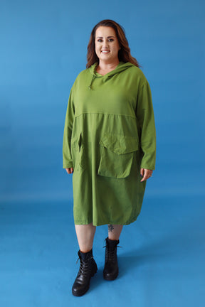 Philomena Cotton Dress in Green