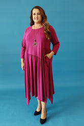 Pippa Dress in Magenta