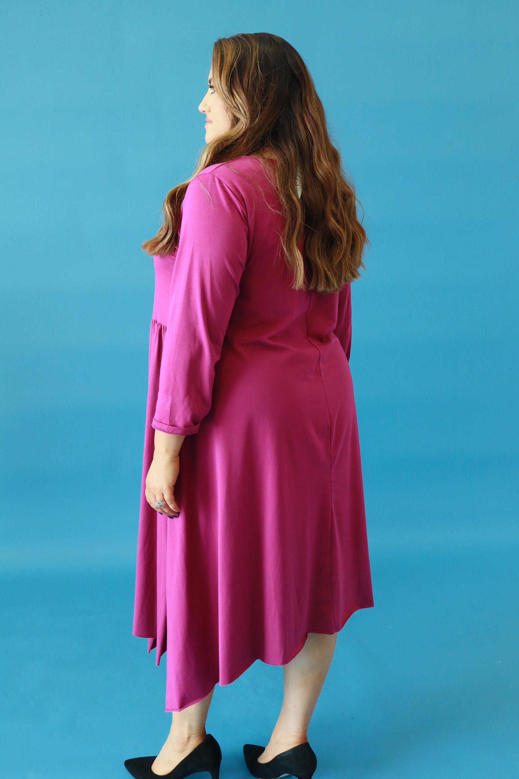 Pippa Dress in Magenta