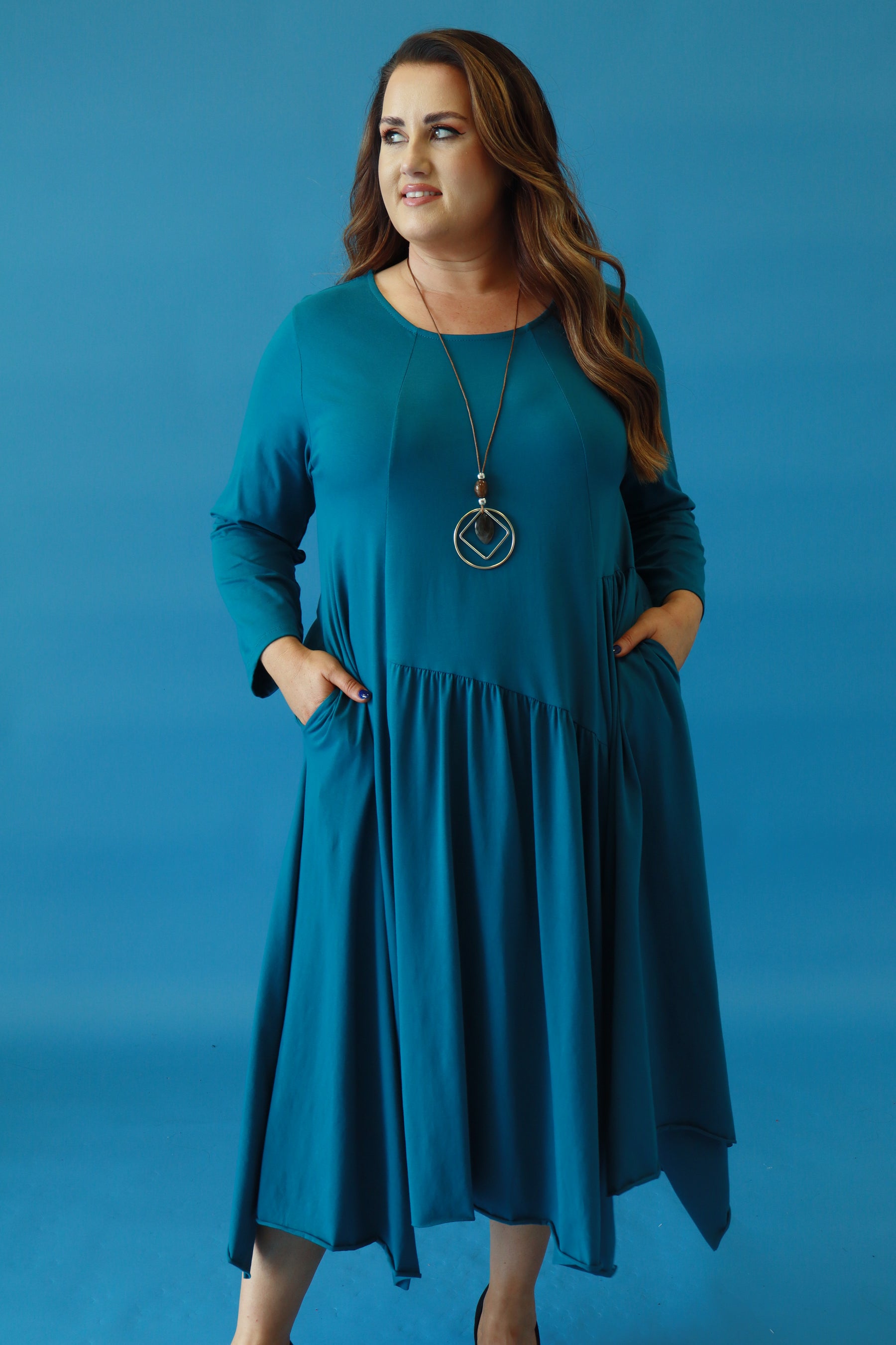 Pippa Dress in Teal