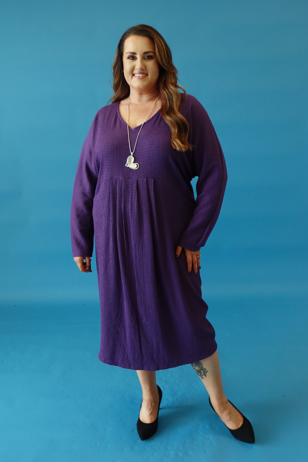 Cameron Dress in Purple