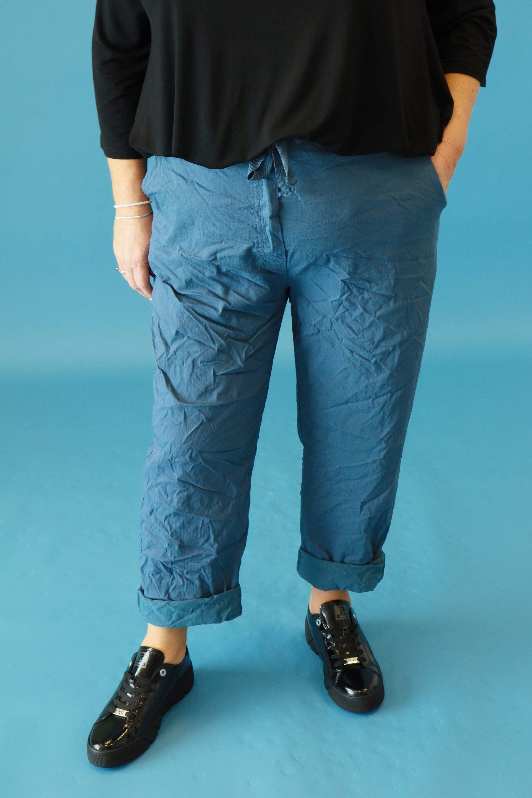 Grace Jogger in Denim Blue