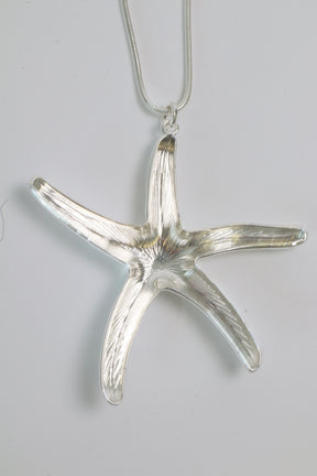 Starfish Necklace in Silver