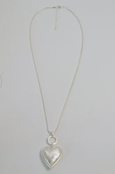 Hailey Heart Necklace in Silver