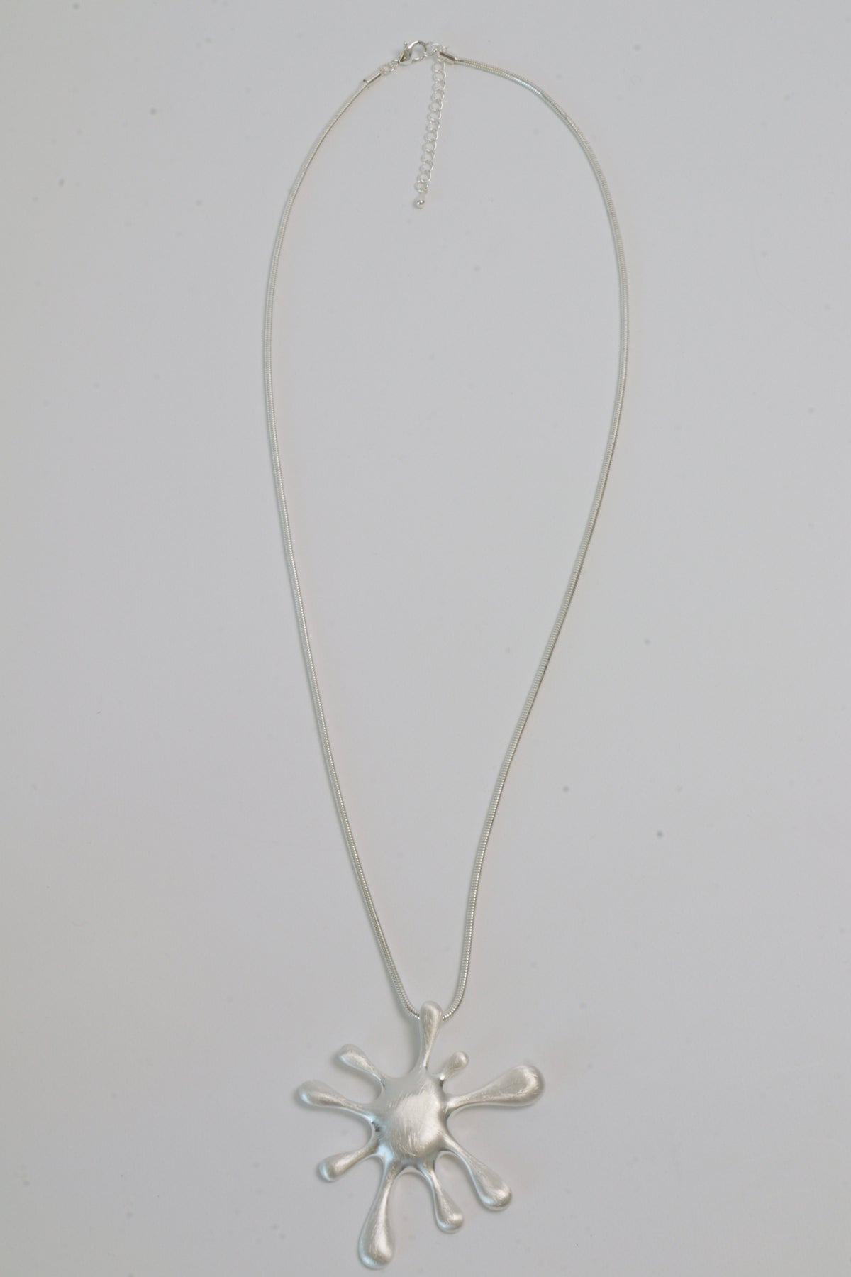 Splat Necklace in Silver