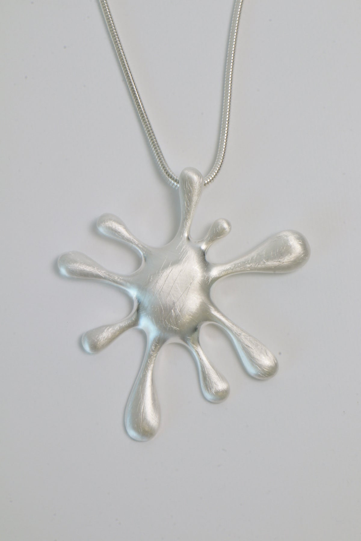 Splat Necklace in Silver