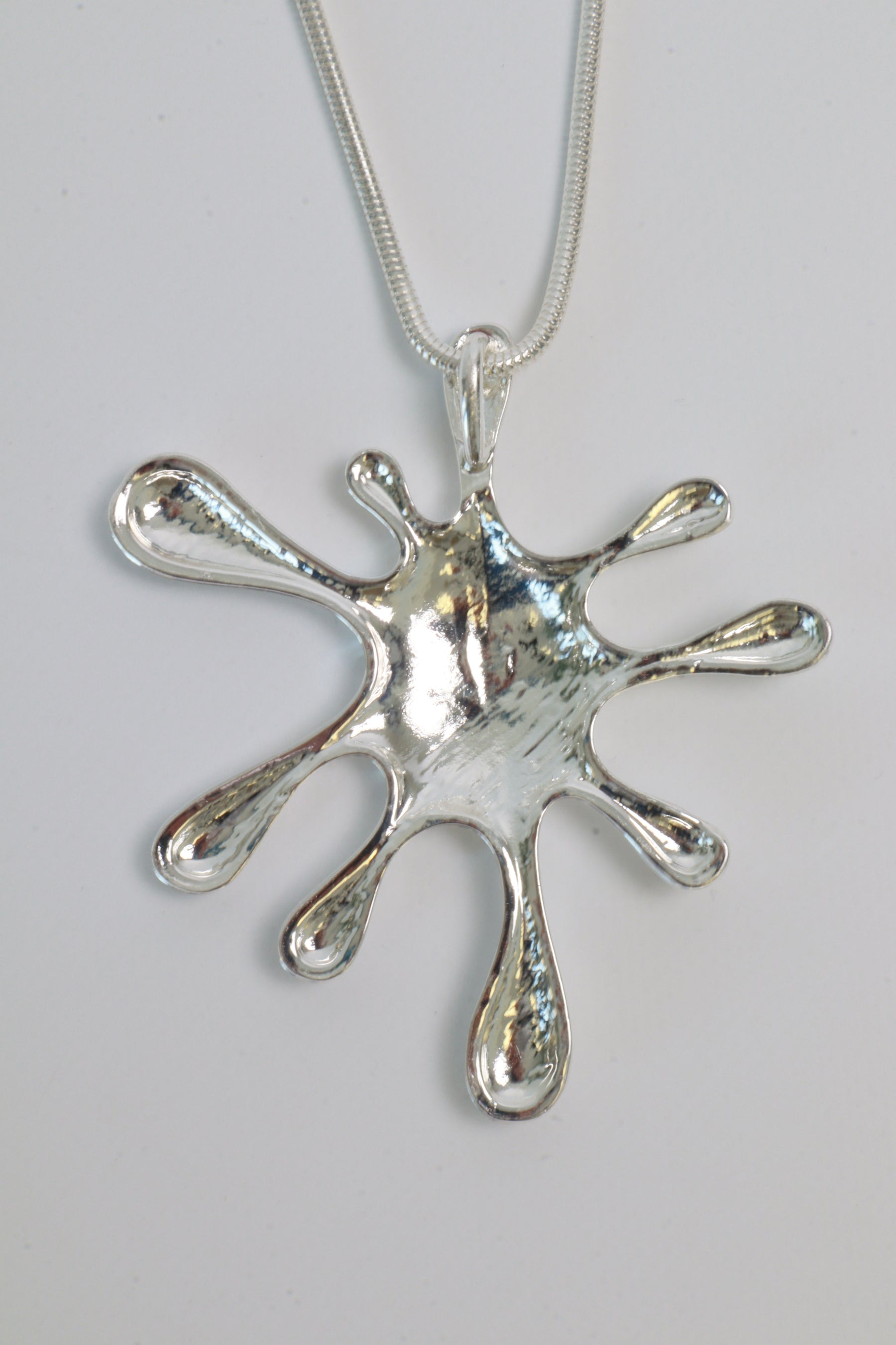 Splat Necklace in Silver