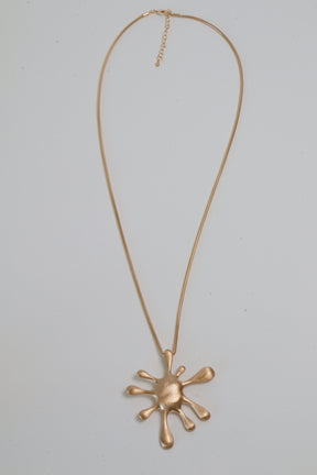 Splat Necklace in Gold