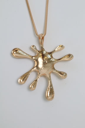 Splat Necklace in Gold