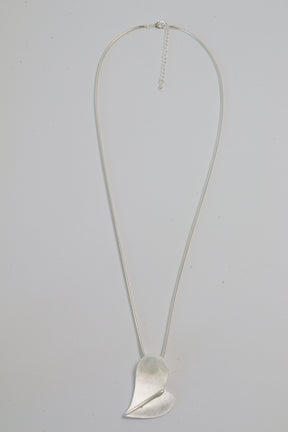 Harlow Heart Necklace in Silver