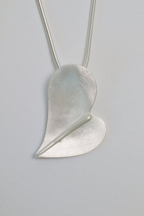 Harlow Heart Necklace in Silver