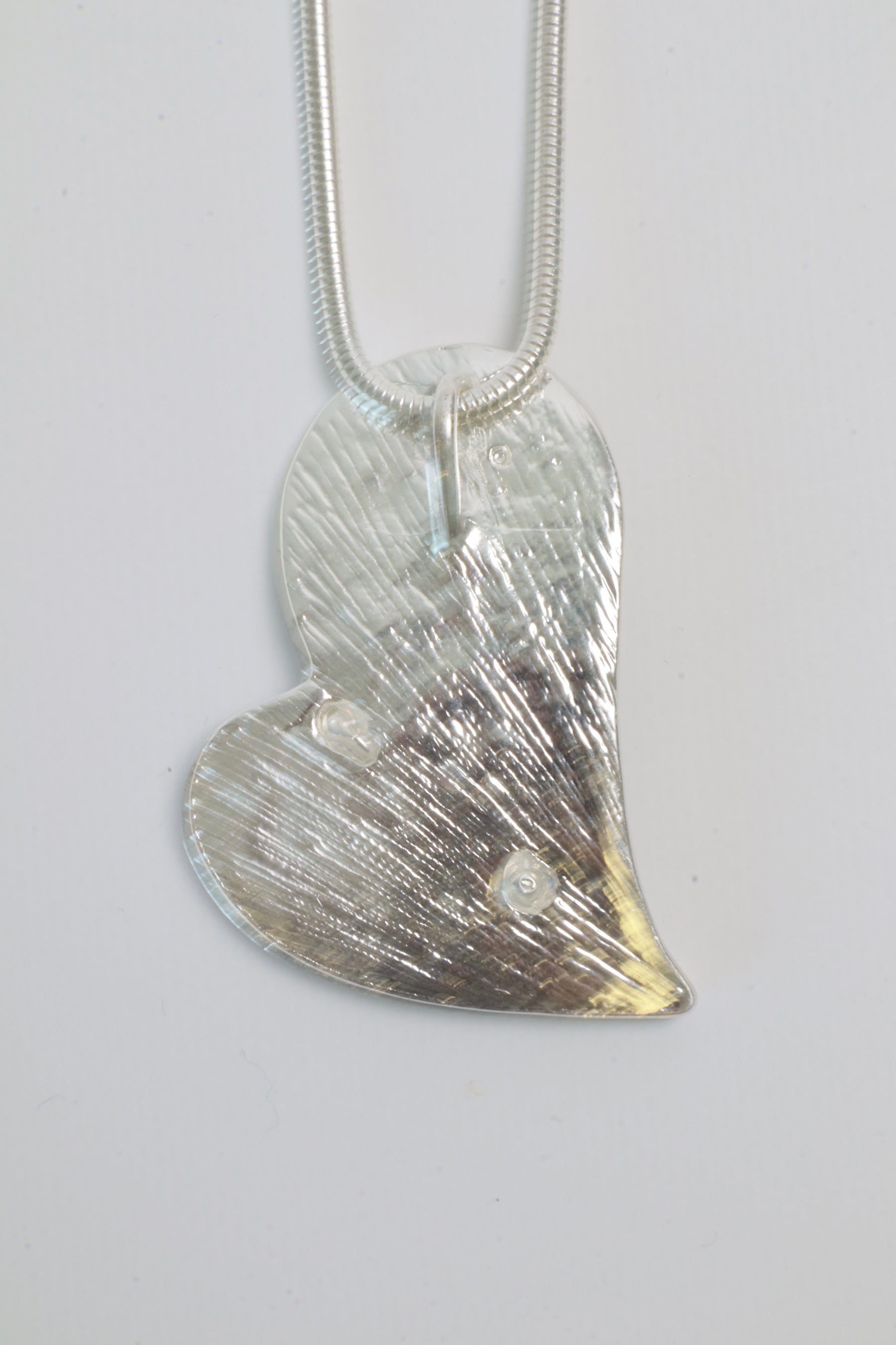 Harlow Heart Necklace in Silver