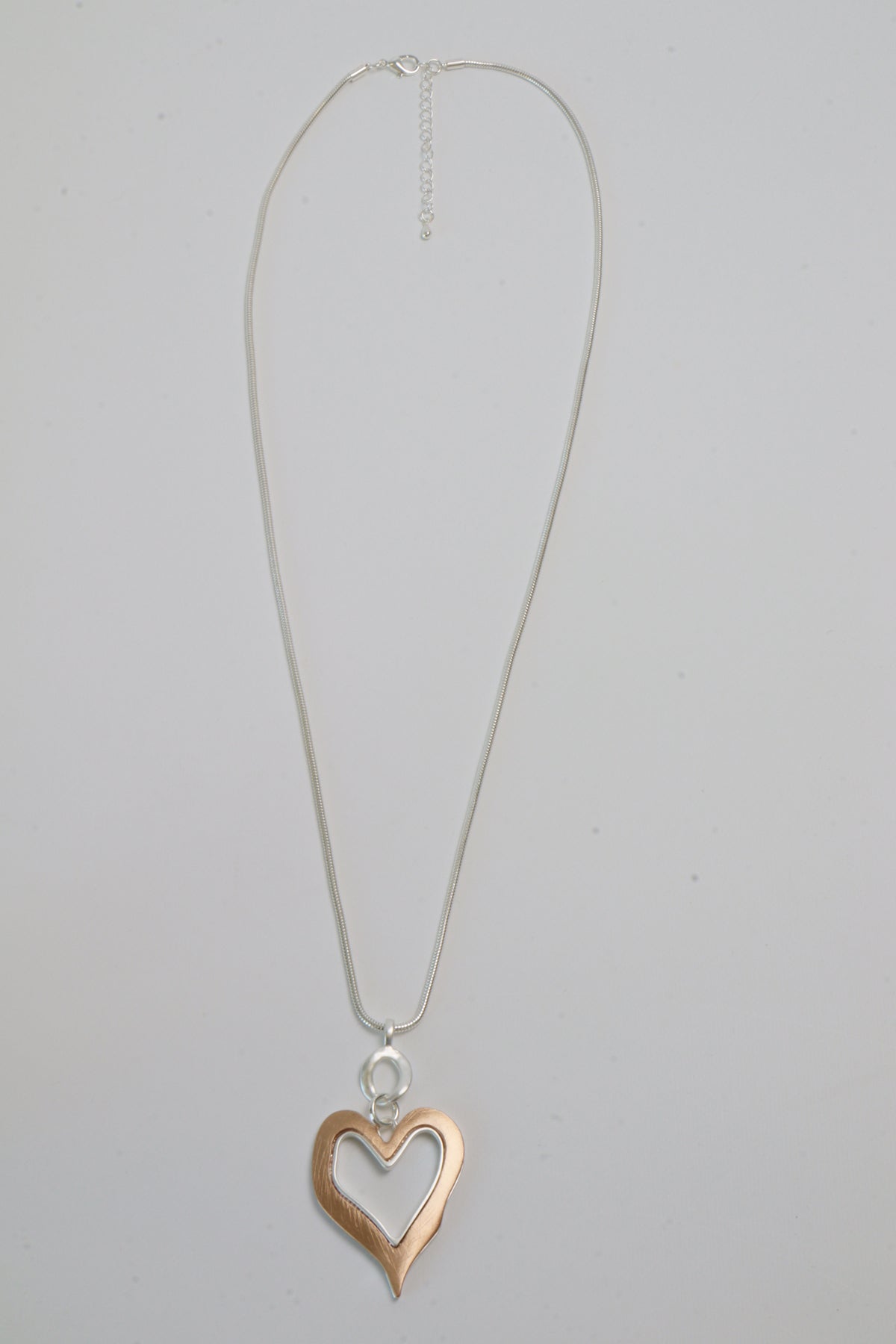 June Heart Necklace with Gold