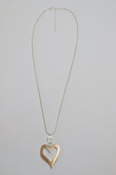 June Heart Necklace with Gold