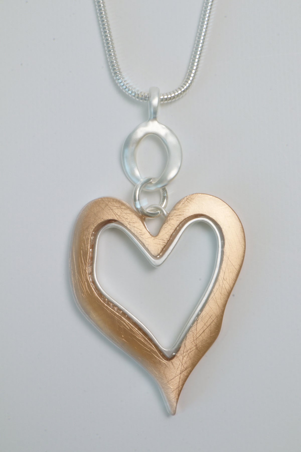 June Heart Necklace with Gold