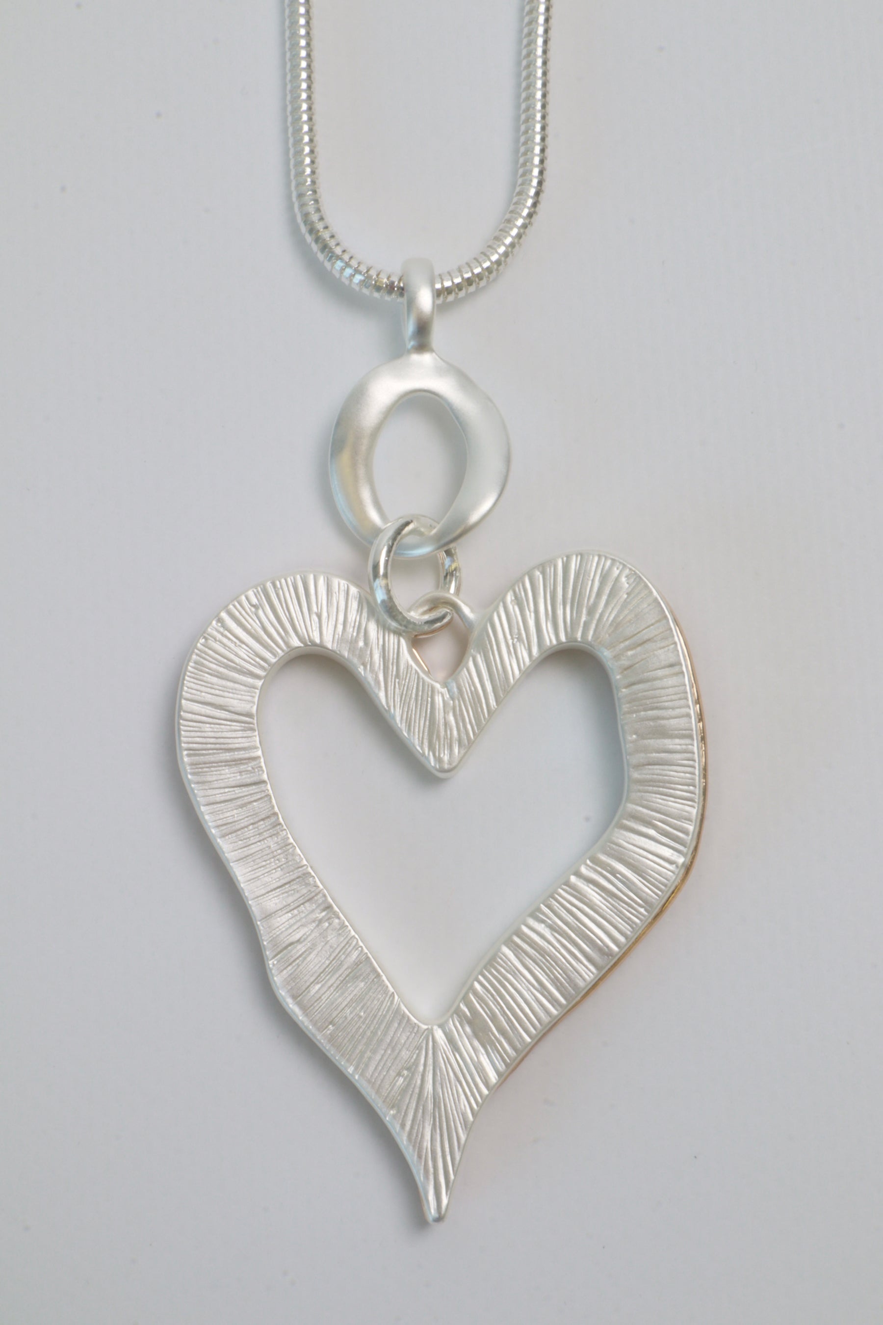 June Heart Necklace with Gold