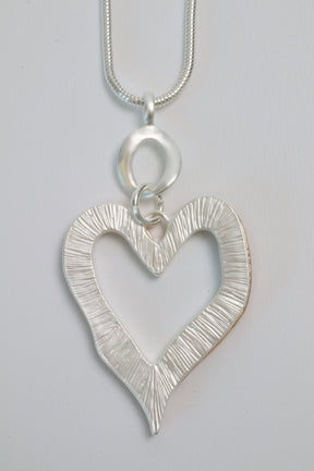 June Heart Necklace with Gold