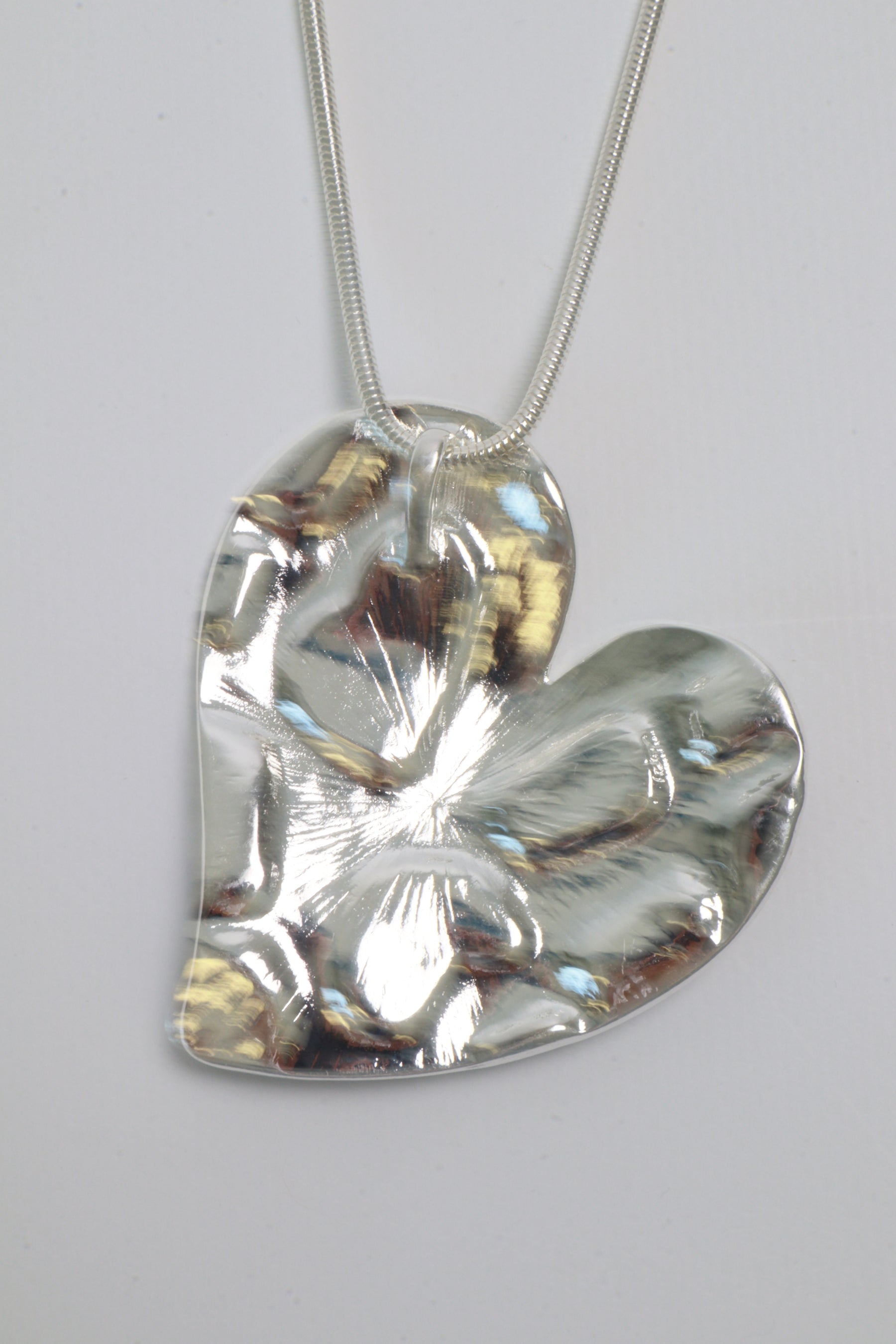 Leo Heart Necklace In Silver