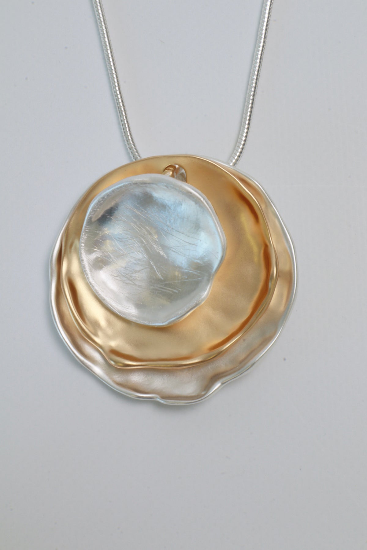 Tilly Necklace in Silver with Gold