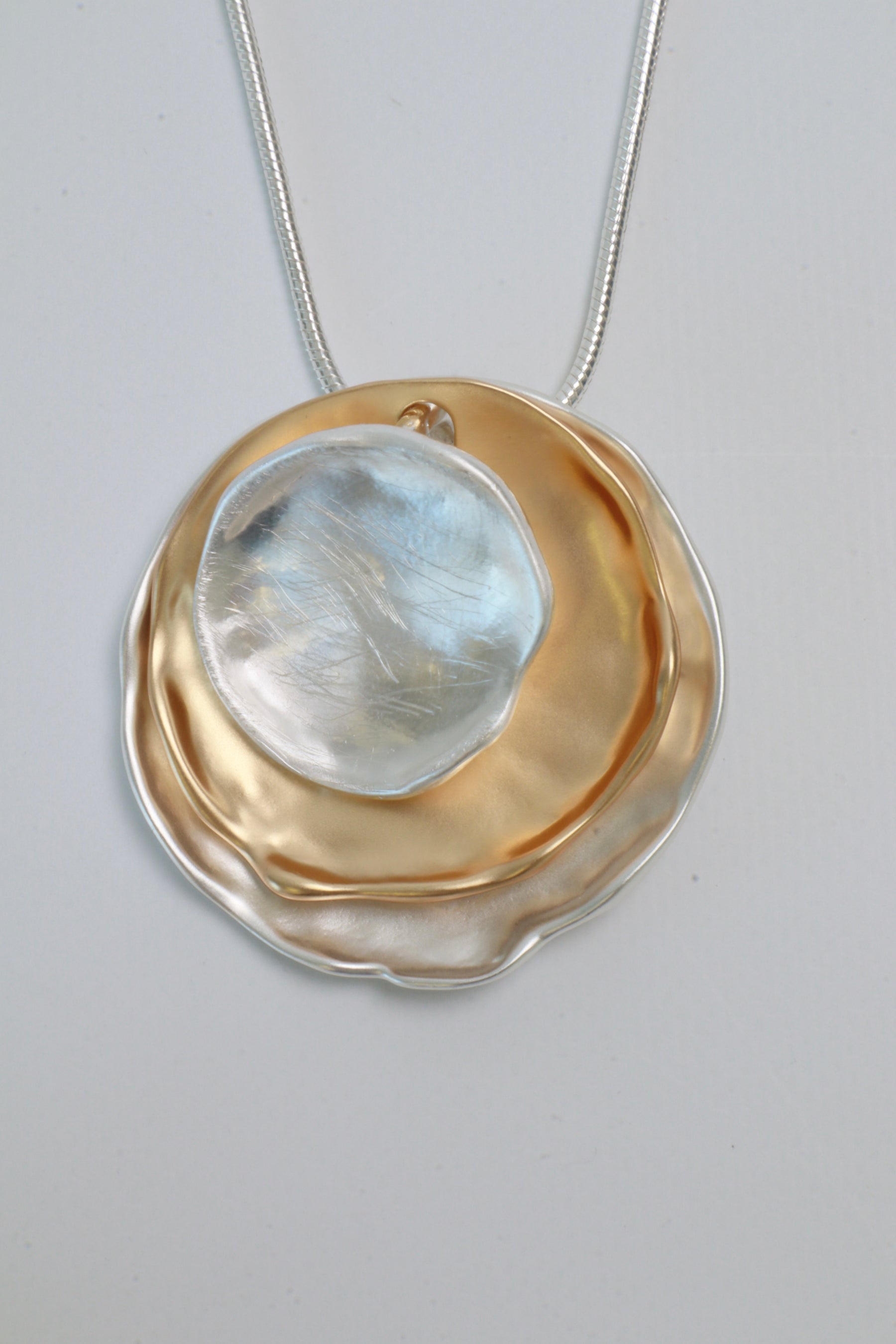 Tilly Necklace in Silver with Gold