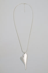 Julia Heart Necklace in Silver