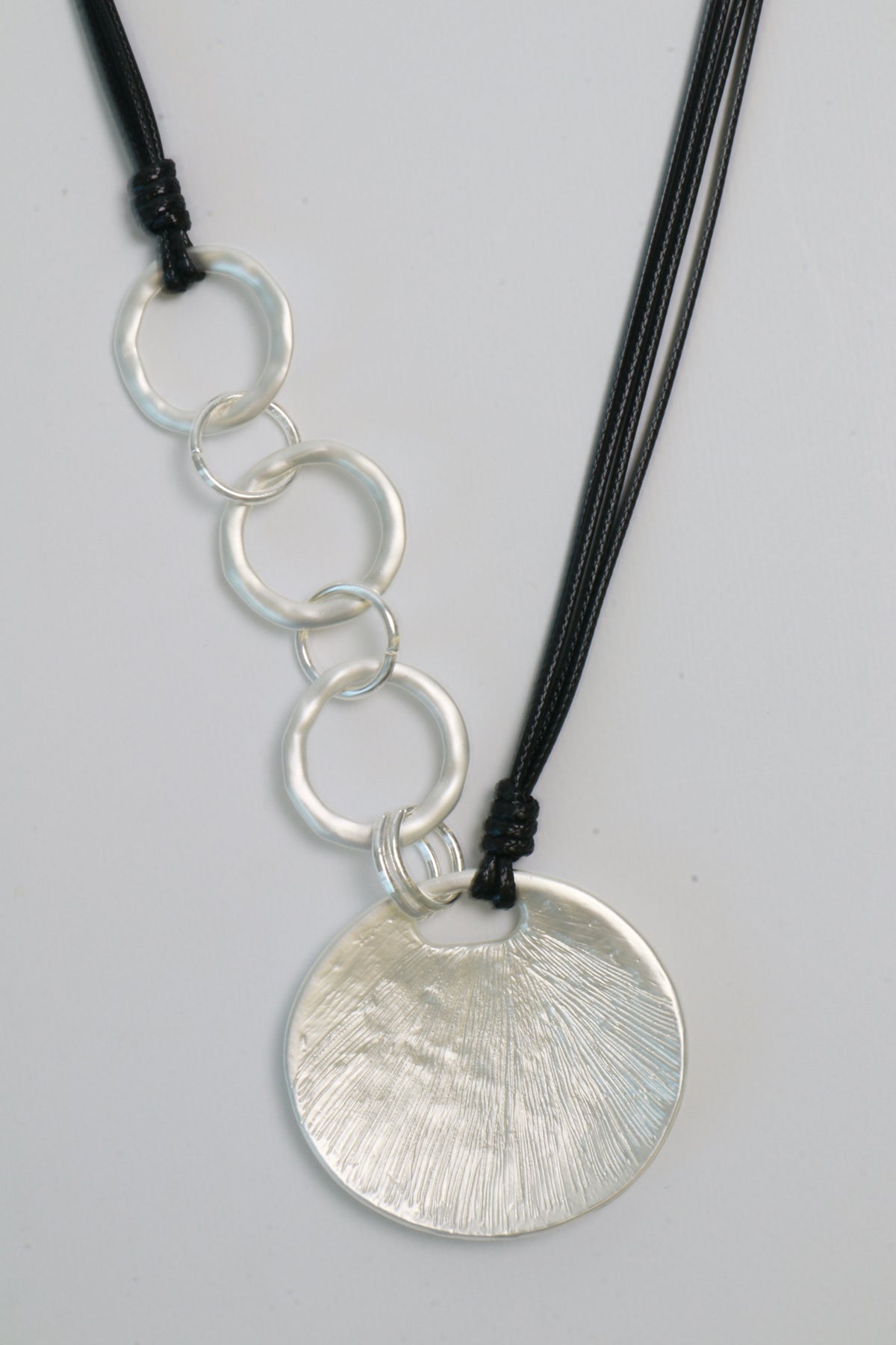 Matilda Necklace in Black and Silver