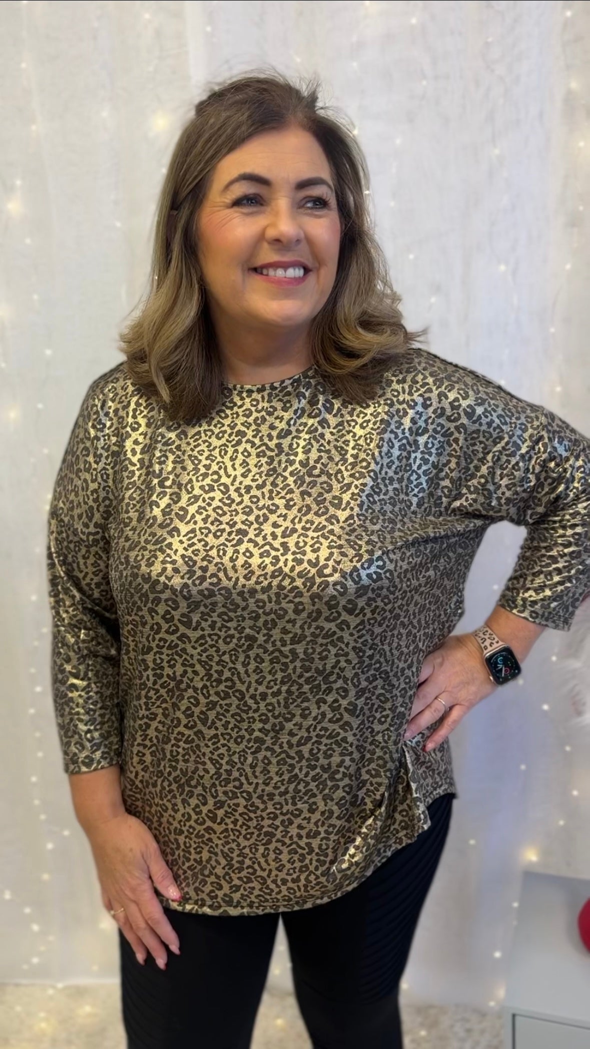 Only Carmakoma Leopard Shine Top